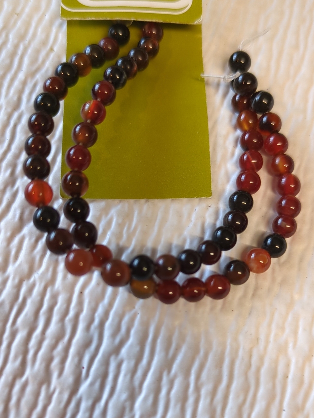 ☀️A12 Bead Gallery Multitone Dark Mix Banded Agate 4mm Rounds, 23cm Bead Strand